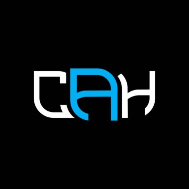 CAH logo tasarımı, CAH basit ve modern logo. CAH lüks alfabe tasarımı  