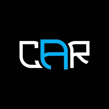 Otomobil logosu tasarımı, basit ve modern CAR logosu. Araba lüks alfabe tasarımı  