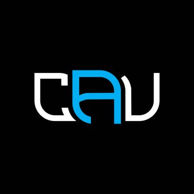 CAU logo tasarımı, CAU basit ve modern logosu. CAU lüks alfabe tasarımı  