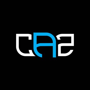 CAZ logo tasarımı, CAZ basit ve modern logo. CAZ lüks alfabe tasarımı  