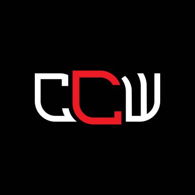 CCW logo tasarımı, CCW basit ve modern logo. CCW lüks alfabe tasarımı  