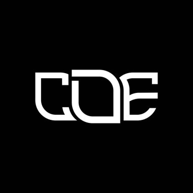 CDE logo tasarımı, CDE basit ve modern logo. CDE lüks alfabe tasarımı  