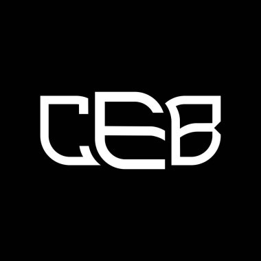 CEB logo tasarımı, CEB basit ve modern logosu. CEB lüks alfabe tasarımı  
