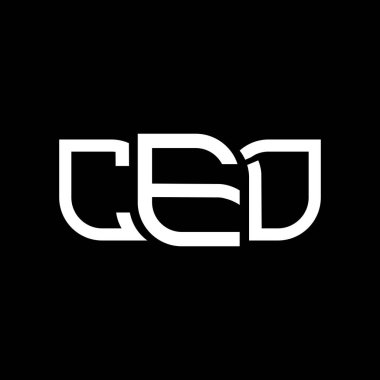 CED logo tasarımı, CED basit ve modern logo. CED lüks alfabe tasarımı  