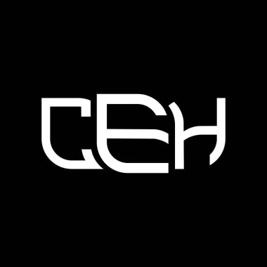 CEH logo tasarımı, CEH basit ve modern logo. CEH lüks alfabe tasarımı  
