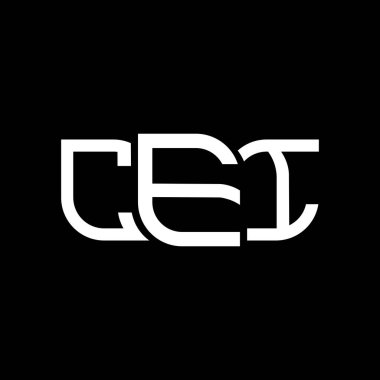 CEI logo tasarımı, CEI basit ve modern logo. CEI lüks alfabe tasarımı  