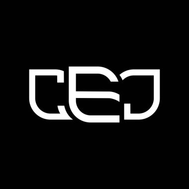 CEJ logo tasarımı, CEJ basit ve modern logo. CEJ lüks alfabe tasarımı  