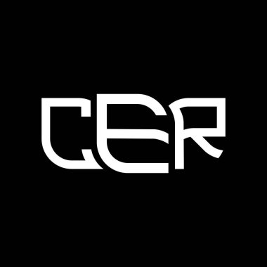 CER logo tasarımı, CER basit ve modern logo. CER lüks alfabe tasarımı  