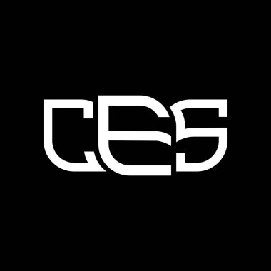CES logo tasarımı, CES basit ve modern logo. CES lüks alfabe tasarımı  