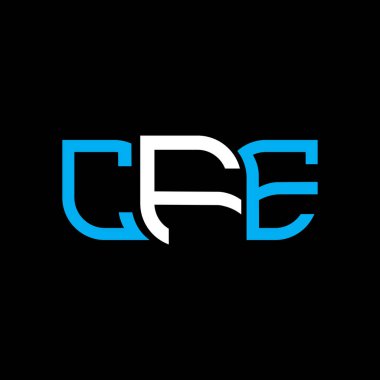 CFE logo tasarımı, CFE basit ve modern logo. CFE lüks alfabe tasarımı  