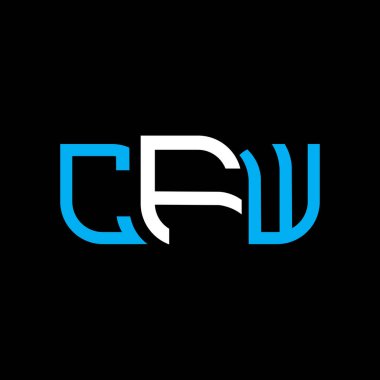 CFW logo tasarımı, CFW basit ve modern logo. CFW lüks alfabe tasarımı  