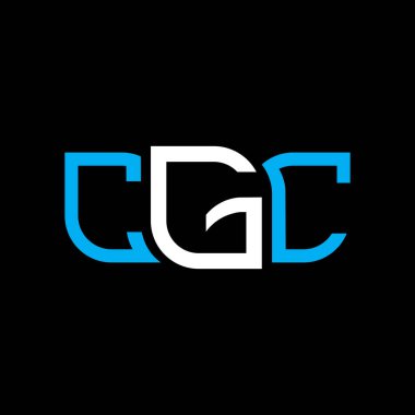 CGC logo tasarımı, CGC basit ve modern logo. CGC lüks alfabe tasarımı  