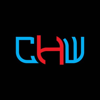 CHW logo tasarımı, CHW basit ve modern logo. CHW lüks alfabe tasarımı  