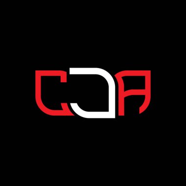 CJA logo tasarımı, CJA basit ve modern logo. CJA lüks alfabe tasarımı  
