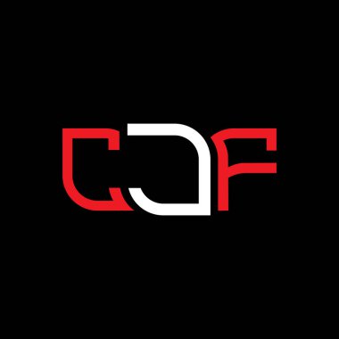 CJF logo tasarımı, CJF basit ve modern logo. CJF lüks alfabe tasarımı  