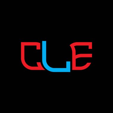 CLE logo tasarımı, CLE basit ve modern logo. CLE lüks alfabe tasarımı  