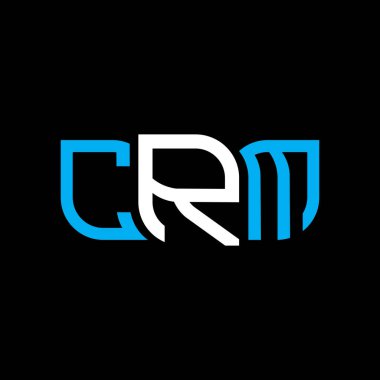 CRM logo tasarımı, CRM basit ve modern logo. CRM lüks alfabe tasarımı  