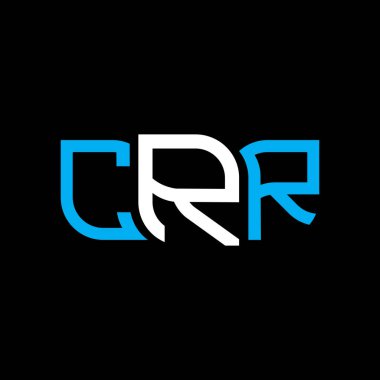 CRR logo tasarımı, CRR basit ve modern logo. CRR lüks alfabe tasarımı  