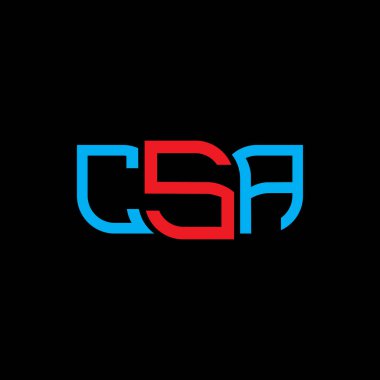 CSA logo tasarımı, CSA basit ve modern logo. CSA lüks alfabe tasarımı  