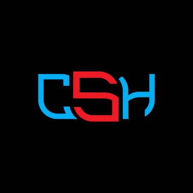 CSH logo tasarımı, CSH basit ve modern logo. CSH lüks alfabe tasarımı  