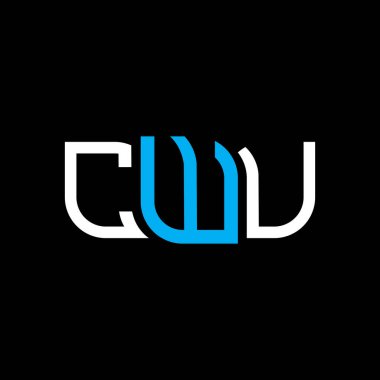 CWU logo tasarımı, CWU basit ve modern logo. CWU lüks alfabe tasarımı  