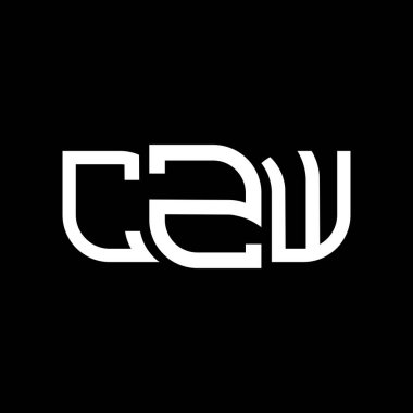 CZW logo tasarımı, CZW basit ve modern logo. CZW lüks alfabe tasarımı  