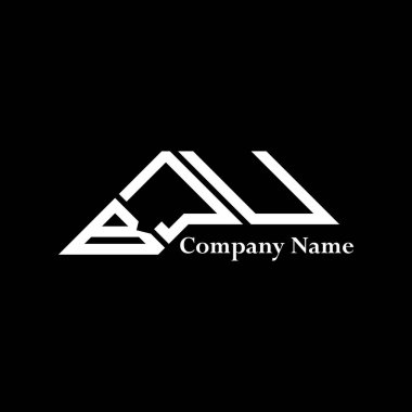 BJU logo tasarımı, BJU basit ve modern logo. BJU lüks alfabe tasarımı  