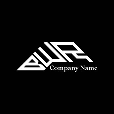 BWR logo tasarımı, BWR basit ve modern logo. BWR lüks alfabe tasarımı  