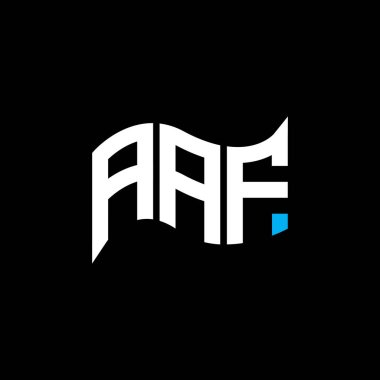 AAF logo tasarımı, AAF basit ve modern logo. AAF lüks alfabe tasarımı  