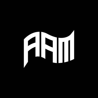 AAM logo tasarımı, AAM basit ve modern logo. AAM lüks alfabe tasarımı  