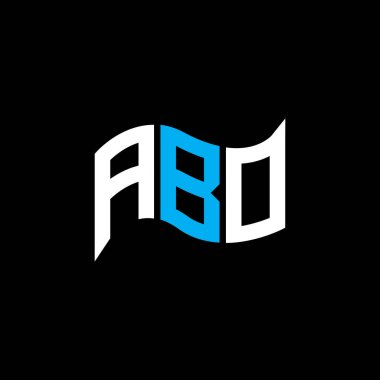 ABO logo tasarımı, ABO basit ve modern logo. ABO lüks alfabe tasarımı  