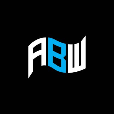 ABW logo tasarımı, ABW basit ve modern logo. ABW lüks alfabe tasarımı  