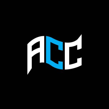 ACC logo tasarımı, ACC basit ve modern logo. ACC lüks alfabe tasarımı  