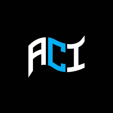 ACI logo tasarımı, ACI basit ve modern logo. ACI lüks alfabe tasarımı  