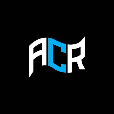 ACR logo tasarımı, ACR basit ve modern logo. ACR lüks alfabe tasarımı  