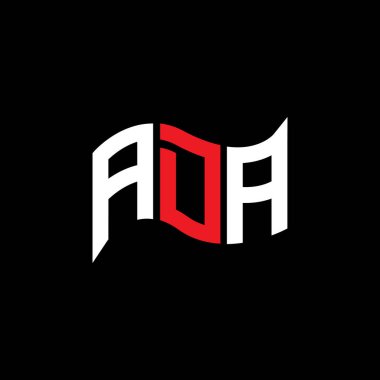 ADA logo tasarımı, ADA basit ve modern logo. ADA lüks alfabe tasarımı  