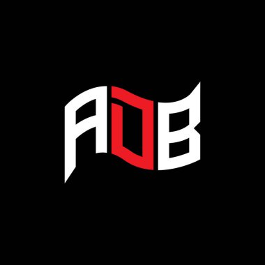 ADB logo tasarımı, ADB basit ve modern logo. ADB lüks alfabe tasarımı  