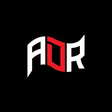 ADR logo tasarımı, ADR basit ve modern logo. ADR lüks alfabe tasarımı  