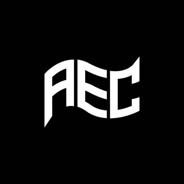 AEC logo tasarımı, AEC basit ve modern logo. AEC lüks alfabe tasarımı  