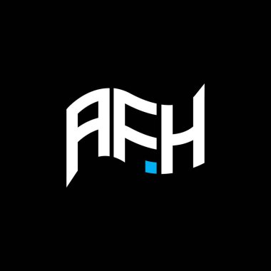 AFH logo tasarımı, AFH basit ve modern logo. AFH lüks alfabe tasarımı  
