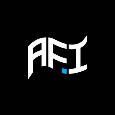 AFI logo tasarımı, AFI basit ve modern logo. AFI lüks alfabe tasarımı  