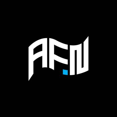 AFN logo tasarımı, AFN basit ve modern logo. AFN lüks alfabe tasarımı  