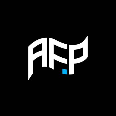 AFP logo tasarımı, AFP basit ve modern logosu. AFP lüks alfabe tasarımı  