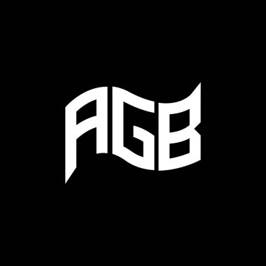 AGB logo tasarımı, AGB basit ve modern logo. AGB lüks alfabe tasarımı  
