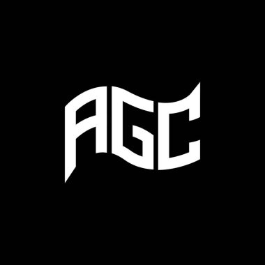 AGC logo tasarımı, AGC basit ve modern logo. AGC lüks alfabe tasarımı  
