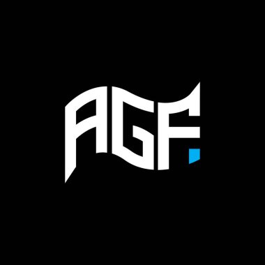 AGF logo tasarımı, AGF basit ve modern logo. AGF lüks alfabe tasarımı  
