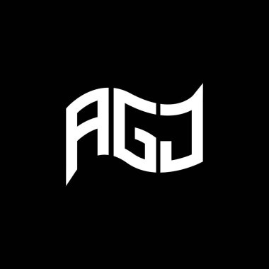 AGJ logo tasarımı, AGJ basit ve modern logo. AGJ lüks alfabe tasarımı  