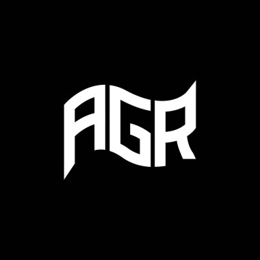 AGR logo tasarımı, AGR basit ve modern logo. AGR lüks alfabe tasarımı  