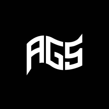 AGS logo tasarımı, AGS basit ve modern logosu. AGS lüks alfabe tasarımı  