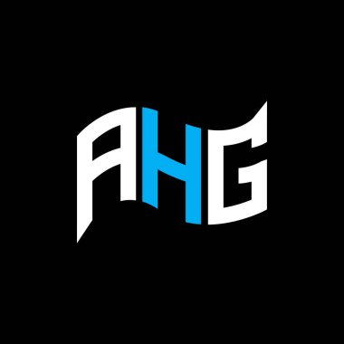 AHG logo tasarımı, AHG basit ve modern logo. AHG lüks alfabe tasarımı  